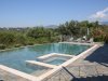 The large pool provides privacy with views