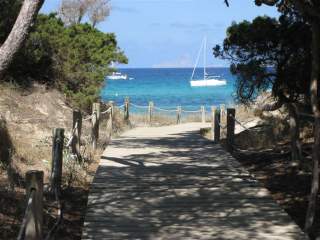 Beach path on Formentera
