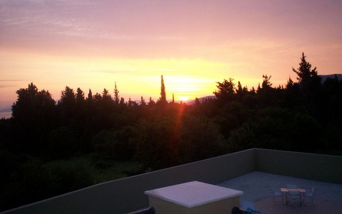 Sunset from Dafnoudi House