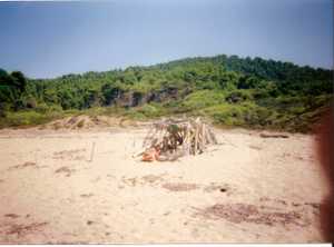 Skiathos - Jan in beach hut