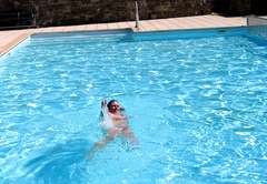 Jan swimming at Creuse Nature