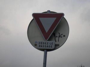 French halt sign