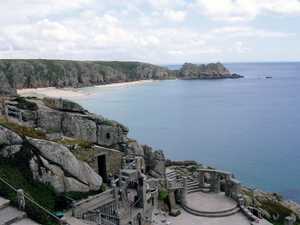 Treen beach from The Minach Theatre